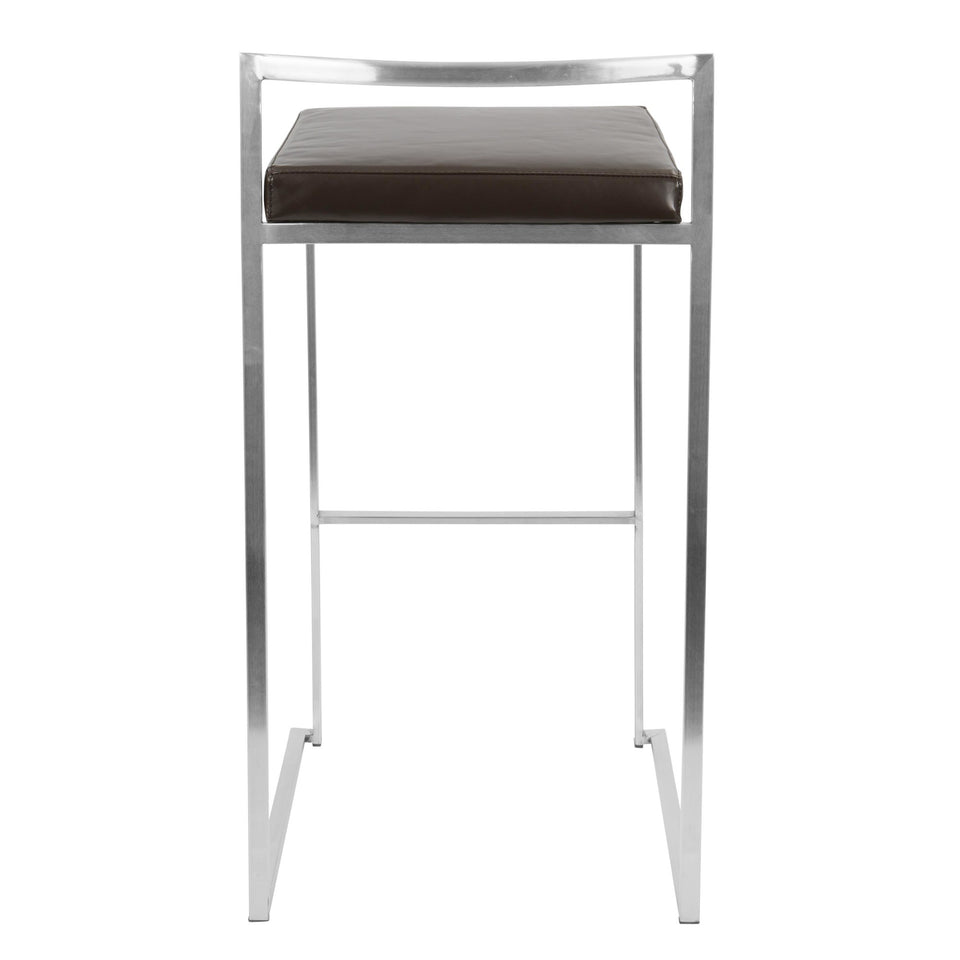 Fuji Stacker 30" Fixed-Height Barstool - Set of 3
