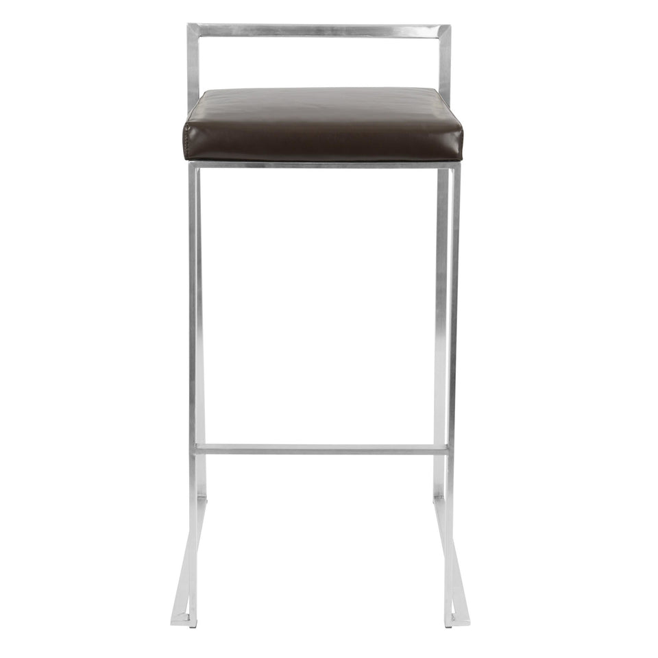 Fuji Stacker 30" Fixed-Height Barstool - Set of 3