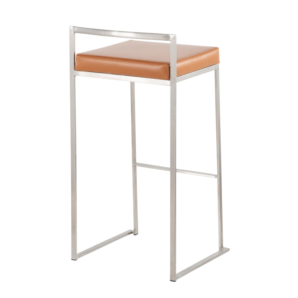 Fuji Stacker 30" Fixed-Height Barstool - Set of 3