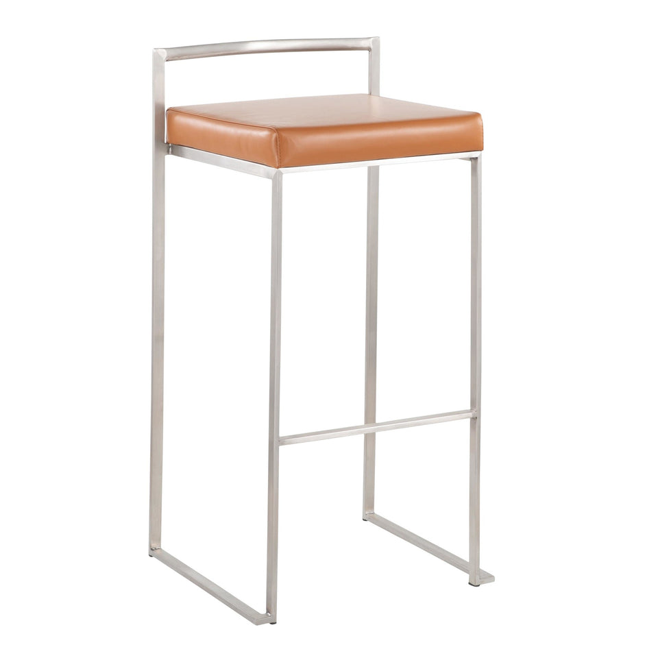 Fuji Stacker 30" Fixed-Height Barstool - Set of 3