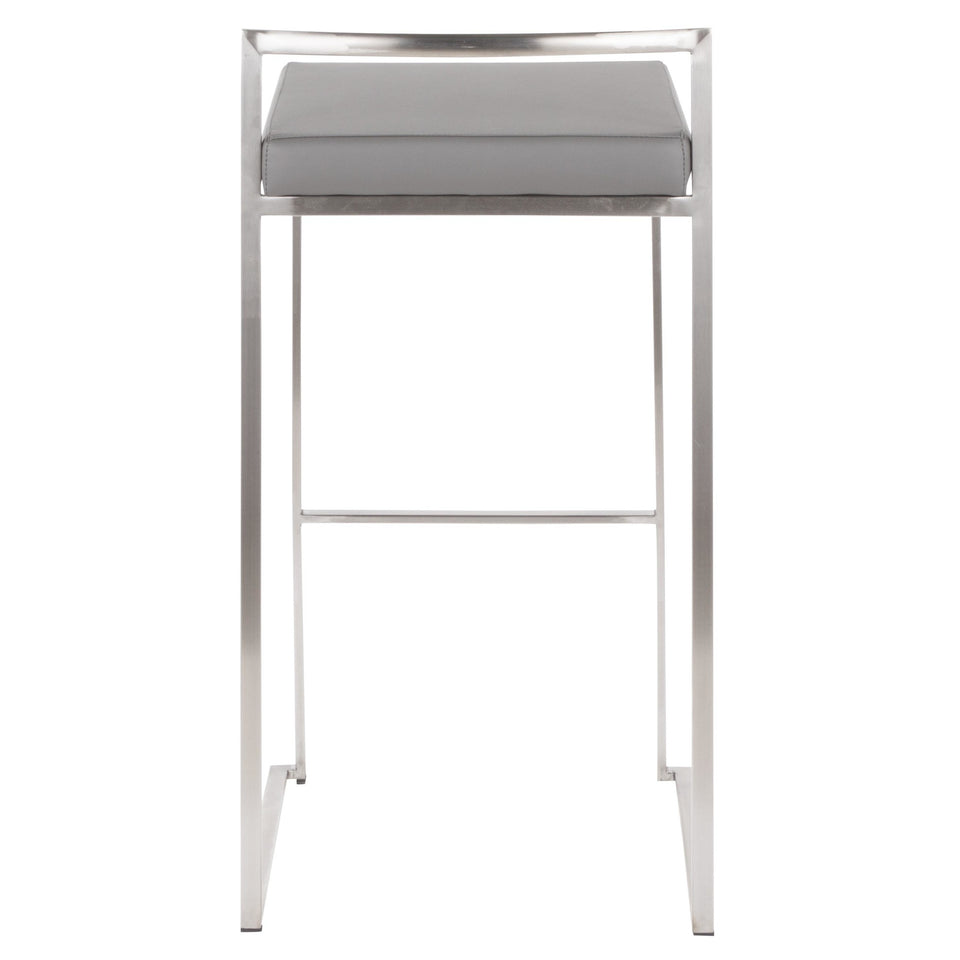 Fuji Stacker 30" Fixed-Height Barstool - Set of 3