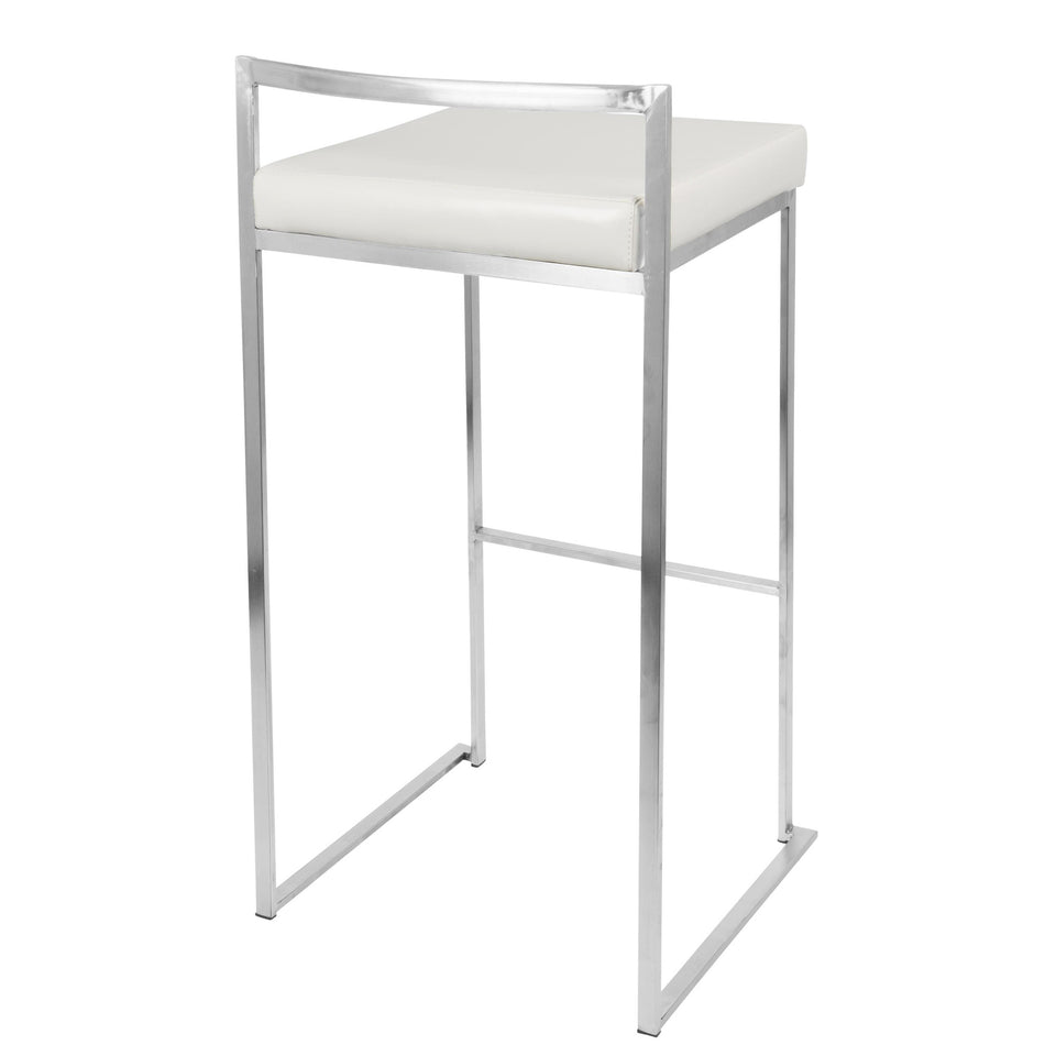 Fuji Stacker 30" Fixed-Height Barstool - Set of 3