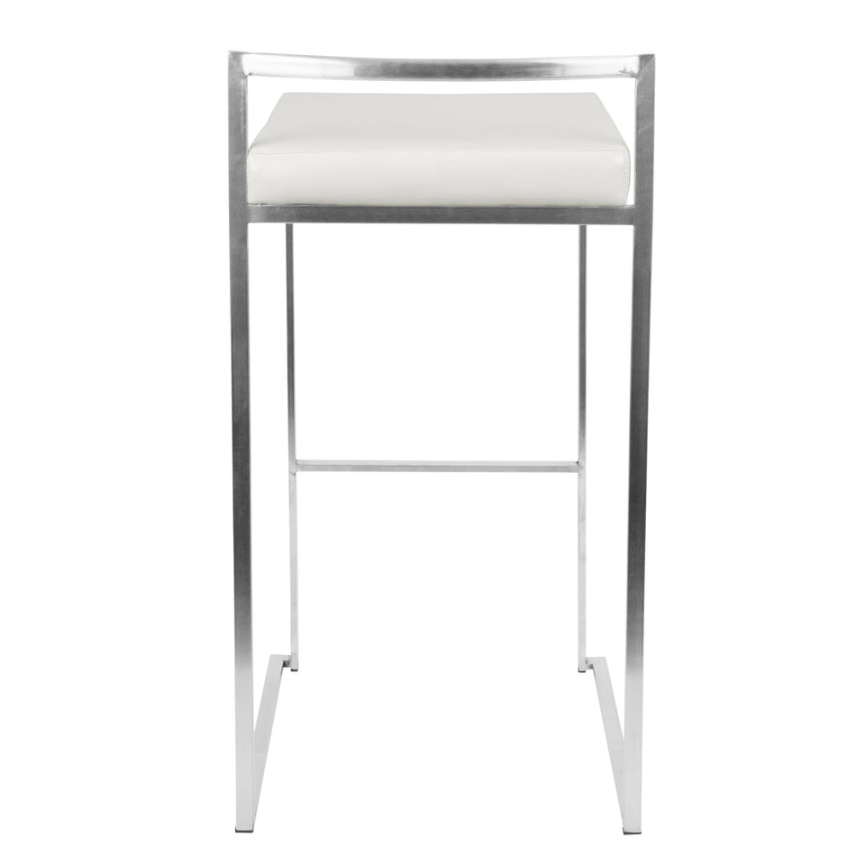 Fuji Stacker 30" Fixed-Height Barstool - Set of 3