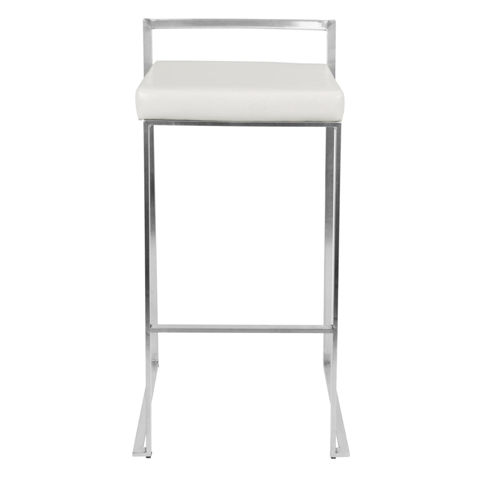 Fuji Stacker 30" Fixed-Height Barstool - Set of 3