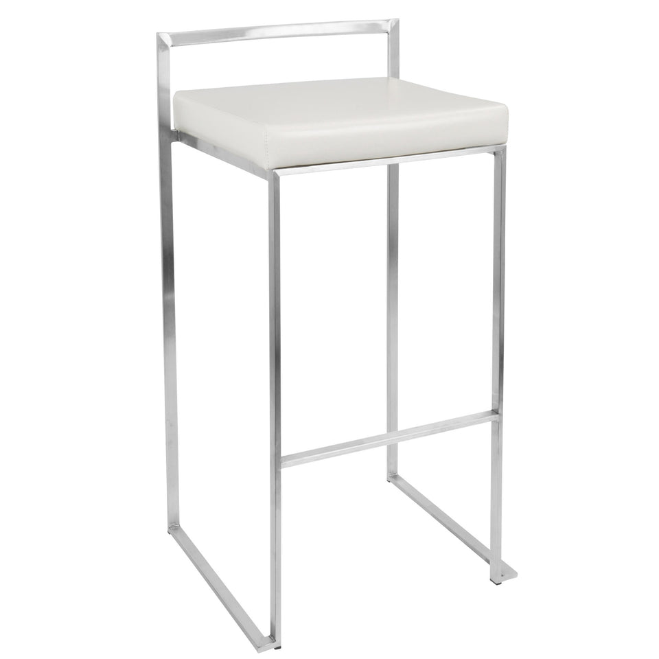 Fuji Stacker 30" Fixed-Height Barstool - Set of 3