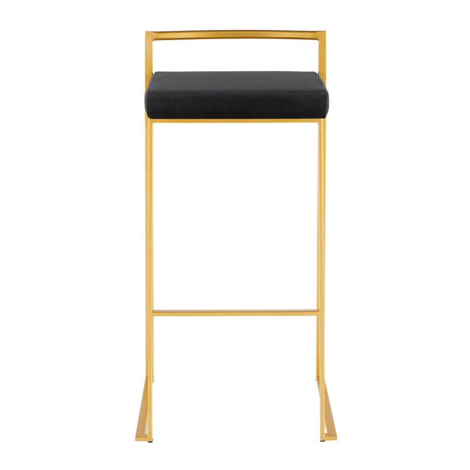 Fuji Stacker 30" Fixed-Height Barstool - Set of 3