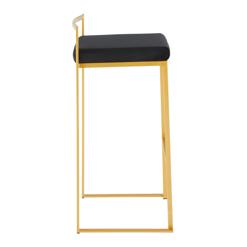 Fuji Stacker 30" Fixed-Height Barstool - Set of 3