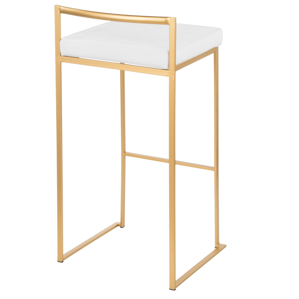 Fuji Stacker 30" Fixed-Height Barstool - Set of 3