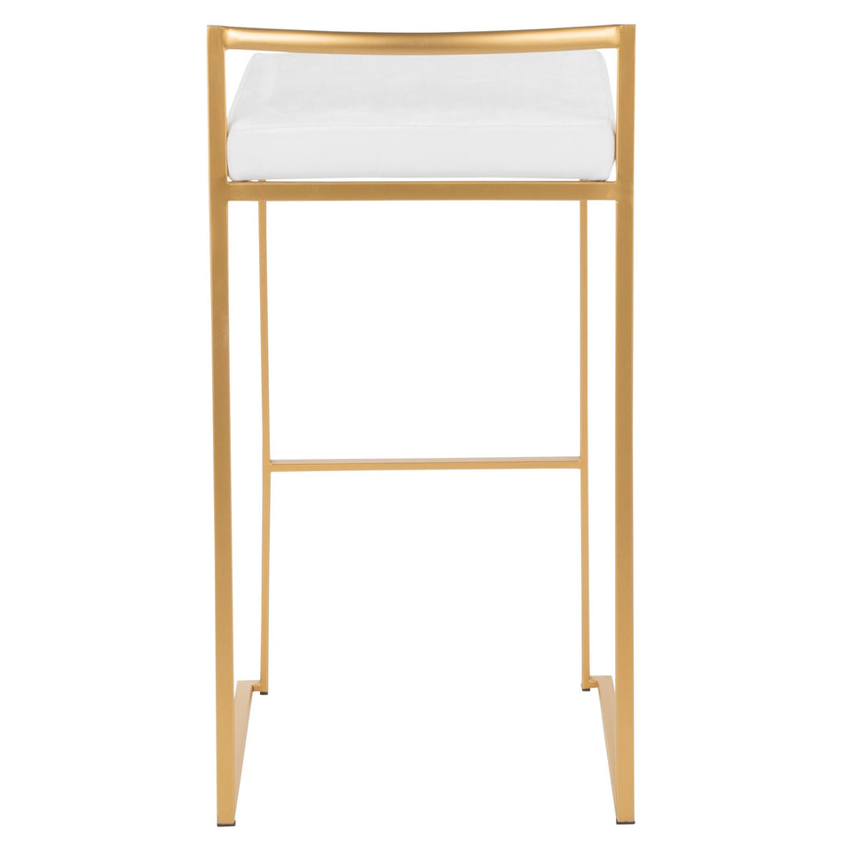 Fuji Stacker 30" Fixed-Height Barstool - Set of 3