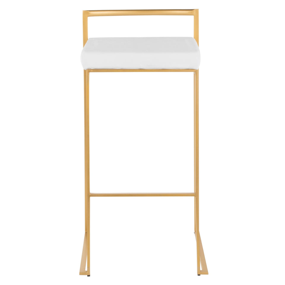 Fuji Stacker 30" Fixed-Height Barstool - Set of 3