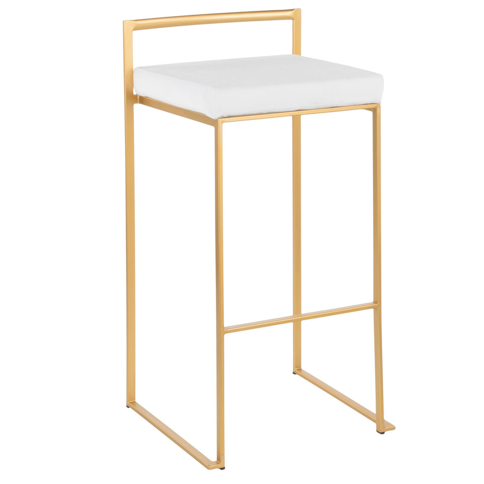 Fuji Stacker 30" Fixed-Height Barstool - Set of 3