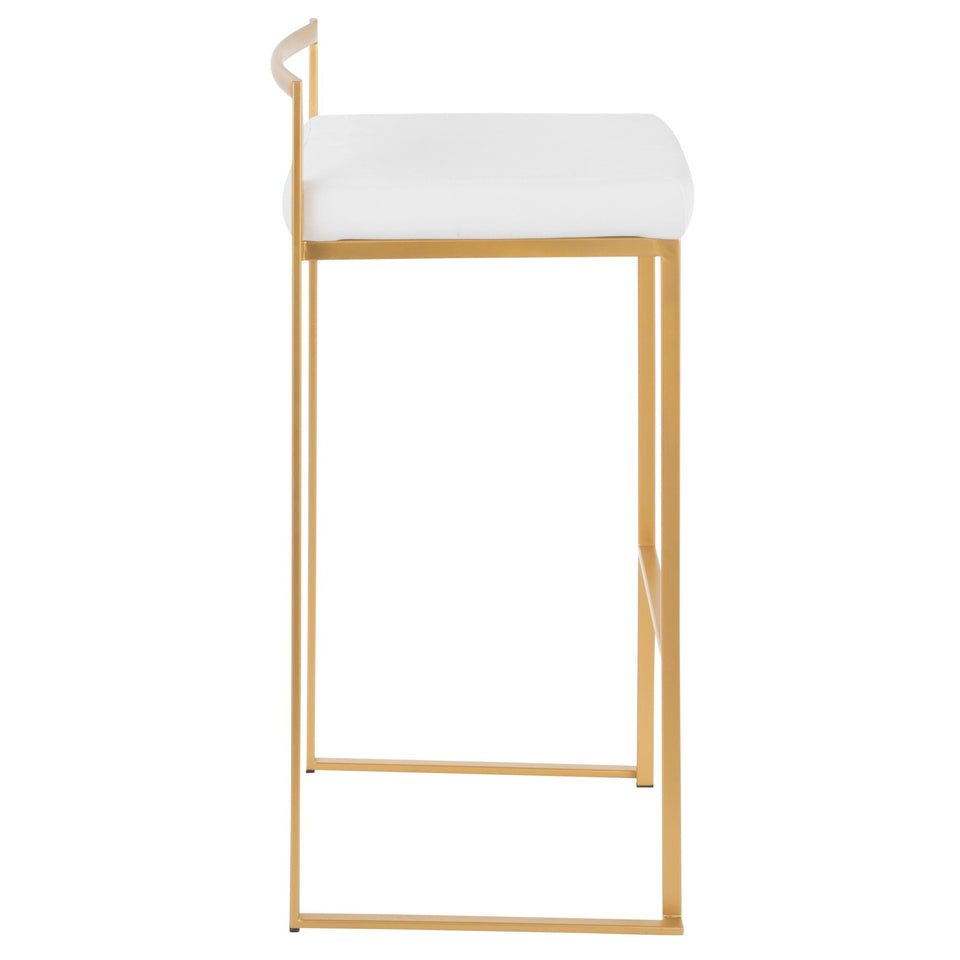 Fuji Stacker 30" Fixed-Height Barstool - Set of 3