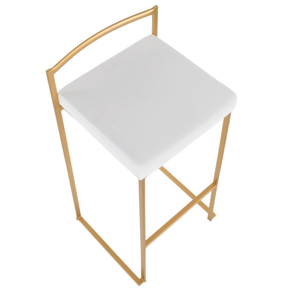 Fuji Stacker 30" Fixed-Height Barstool - Set of 3