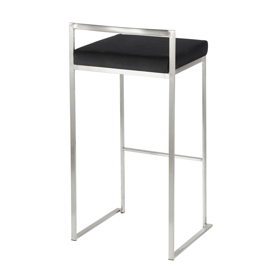 Fuji Stacker 30" Fixed-Height Barstool - Set of 3