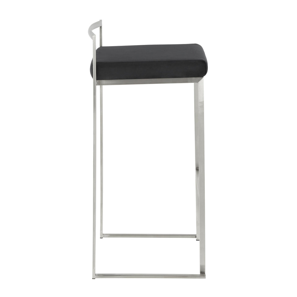Fuji Stacker 30" Fixed-Height Barstool - Set of 3