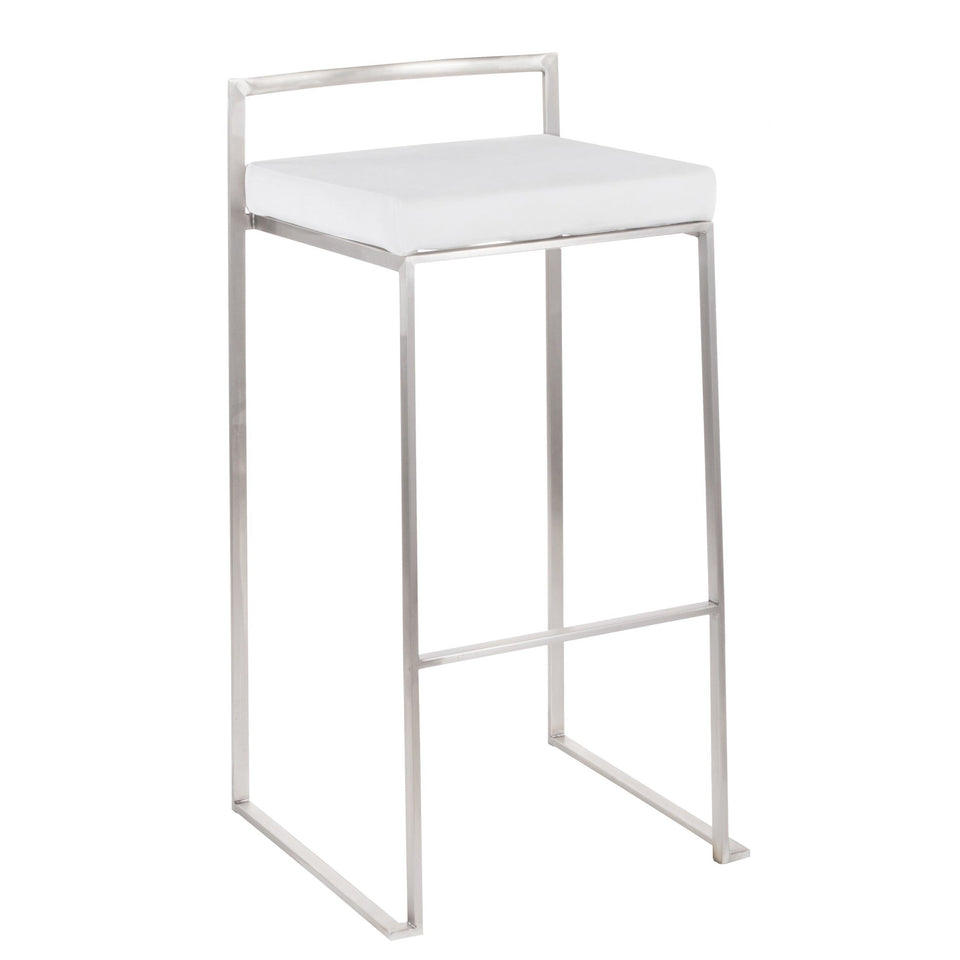 Fuji Stacker 30" Fixed-Height Barstool - Set of 3