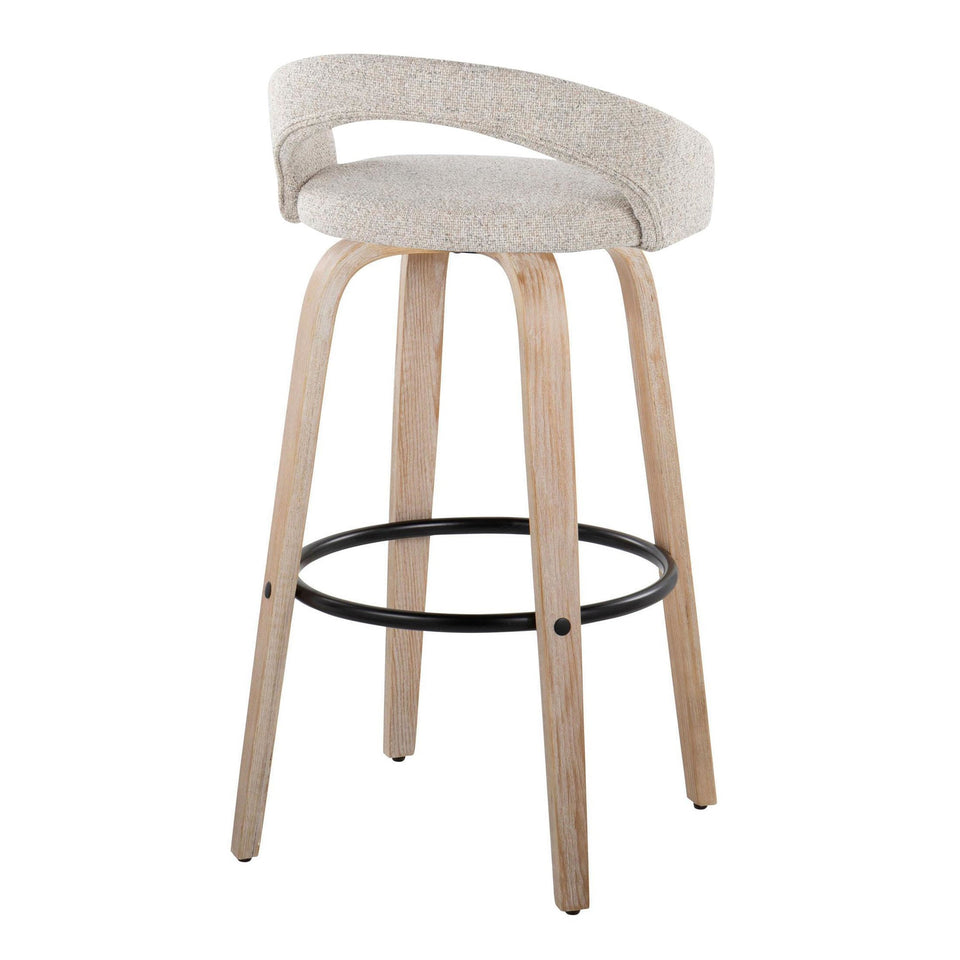 Grotto Upholstered 30" Fixed-Height Barstool - Set of 2