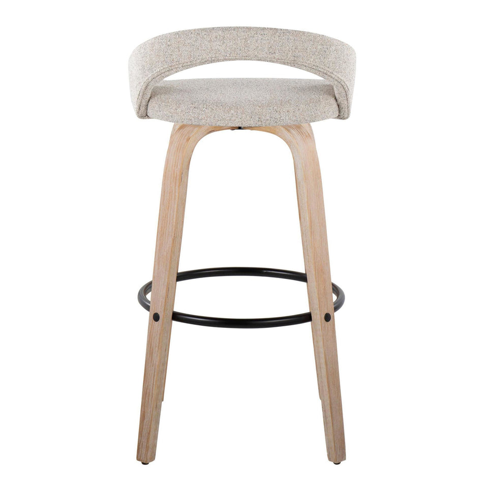 Grotto Upholstered 30" Fixed-Height Barstool - Set of 2