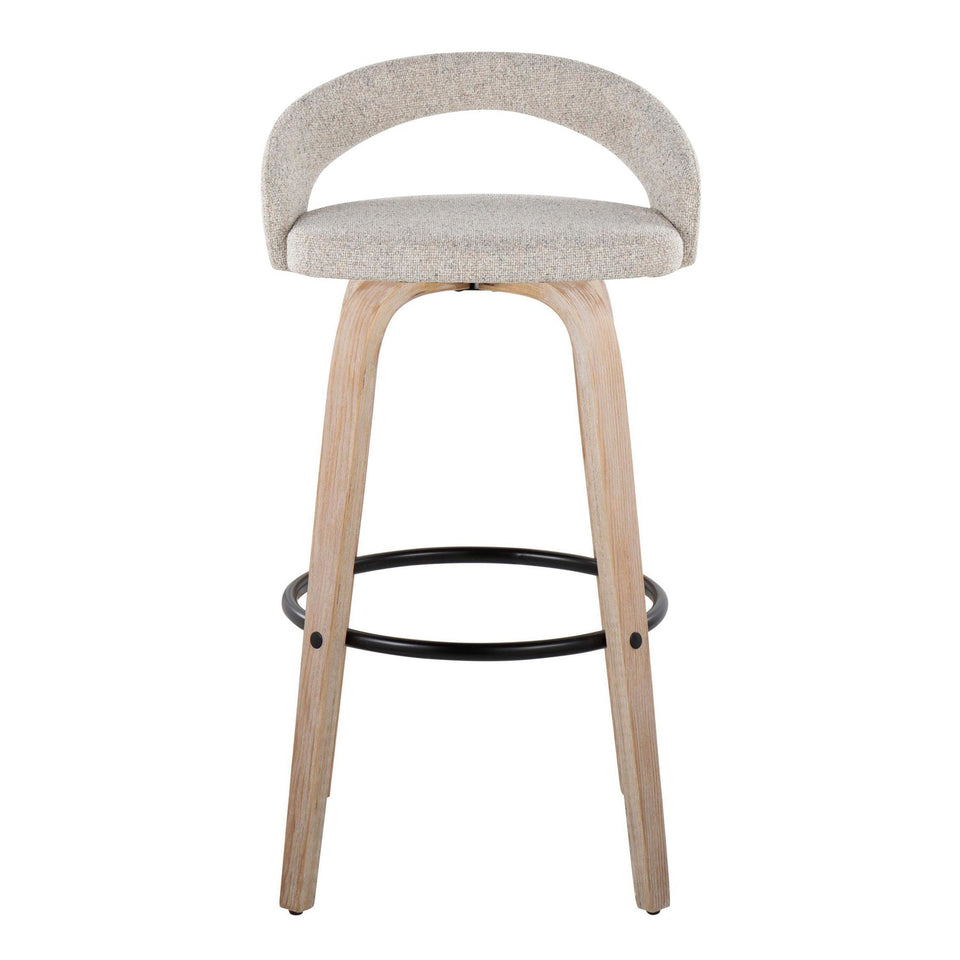 Grotto Upholstered 30" Fixed-Height Barstool - Set of 2