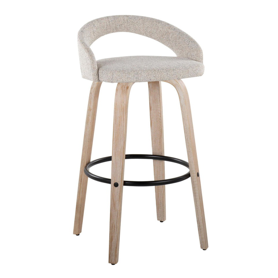 Grotto Upholstered 30" Fixed-Height Barstool - Set of 2