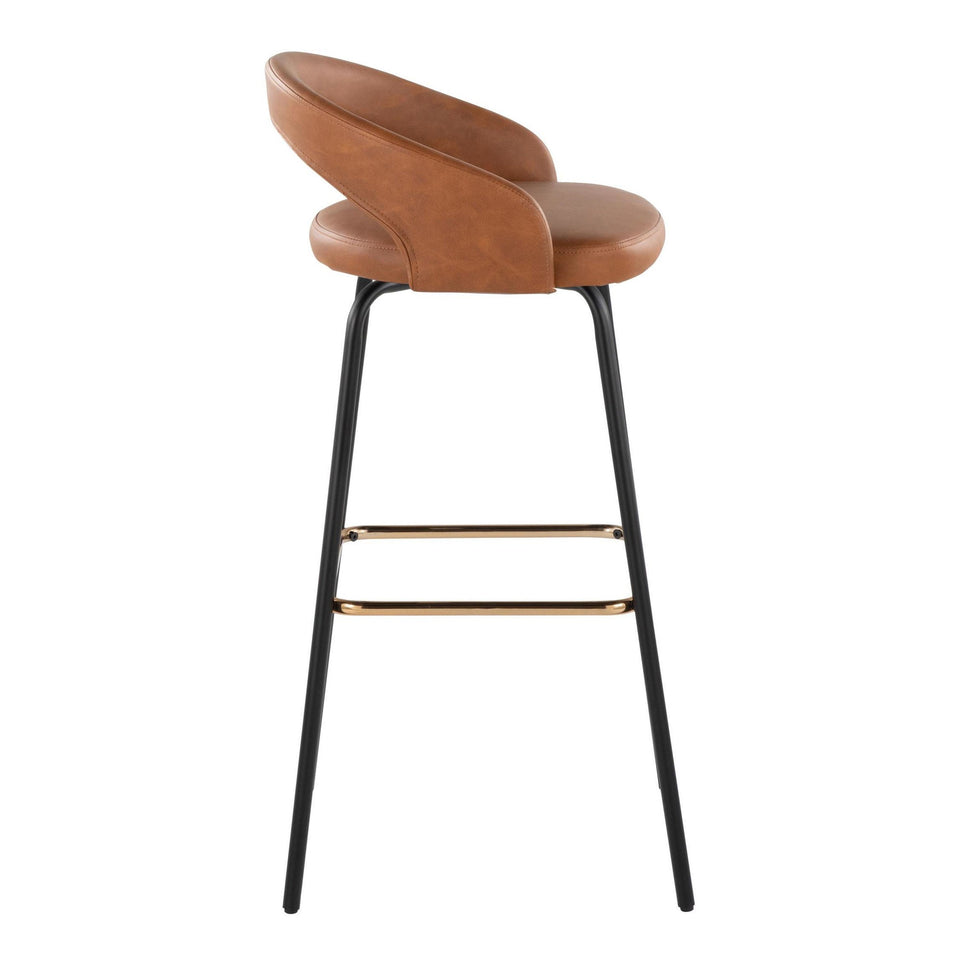 Grotto Upholstered 30" Fixed-Height Barstool - Set of 2