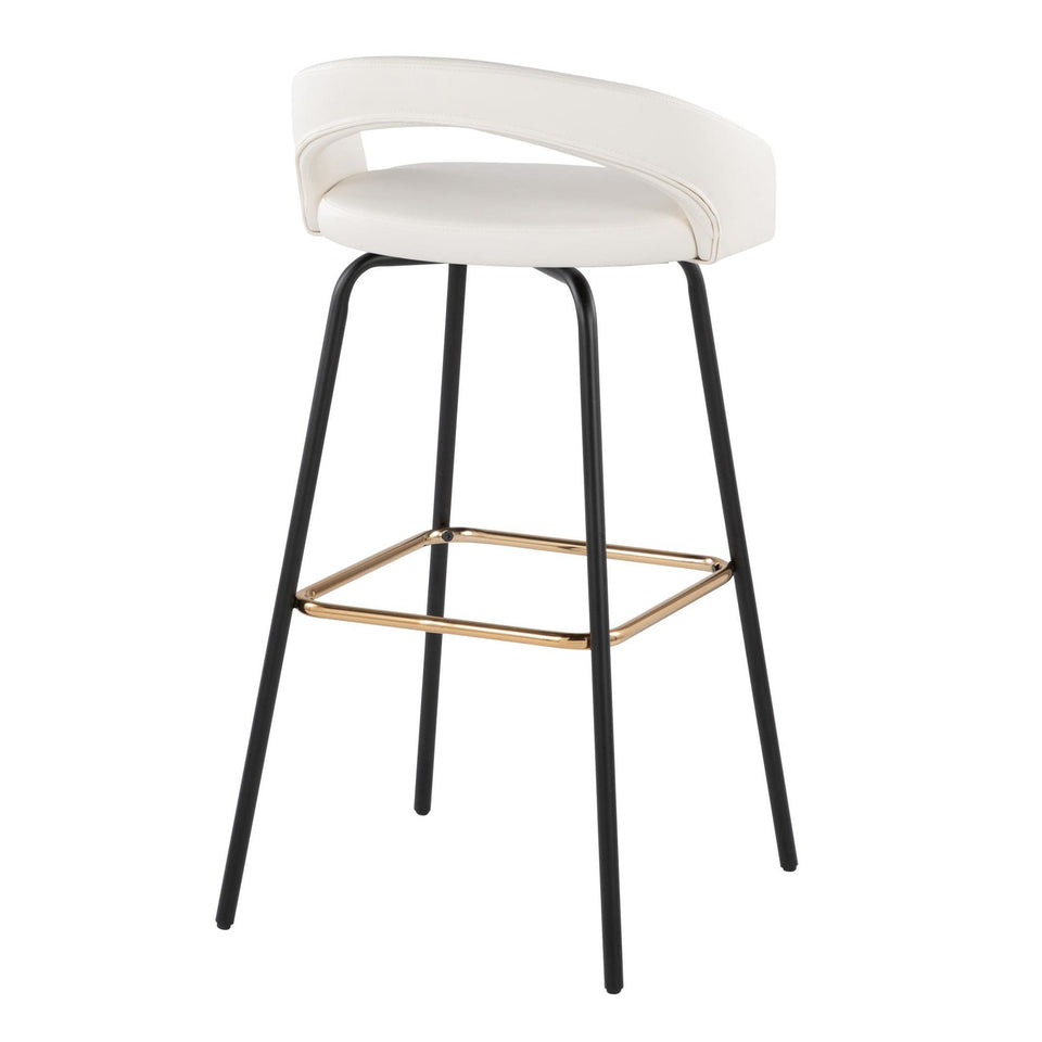 Grotto Upholstered 30" Fixed-Height Barstool - Set of 2