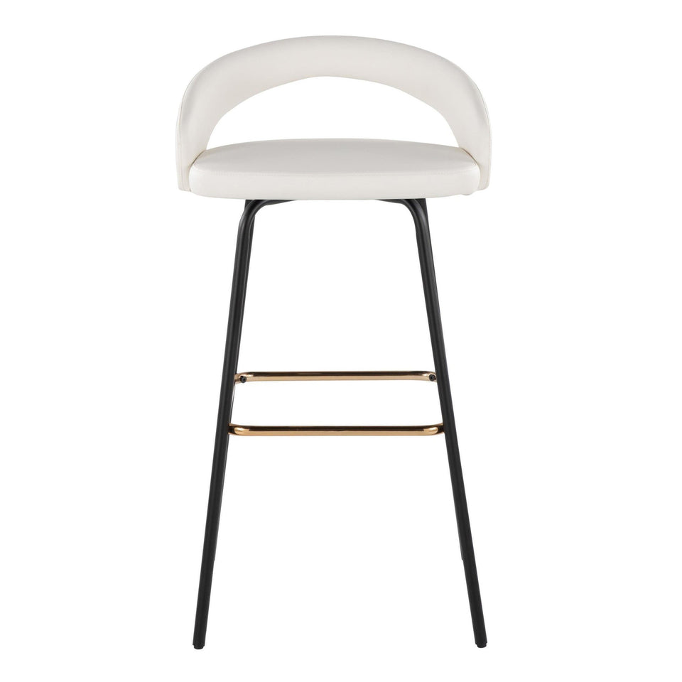 Grotto Upholstered 30" Fixed-Height Barstool - Set of 2