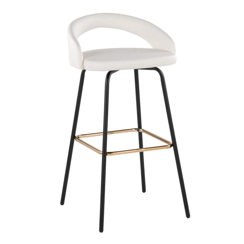 Grotto Upholstered 30" Fixed-Height Barstool - Set of 2