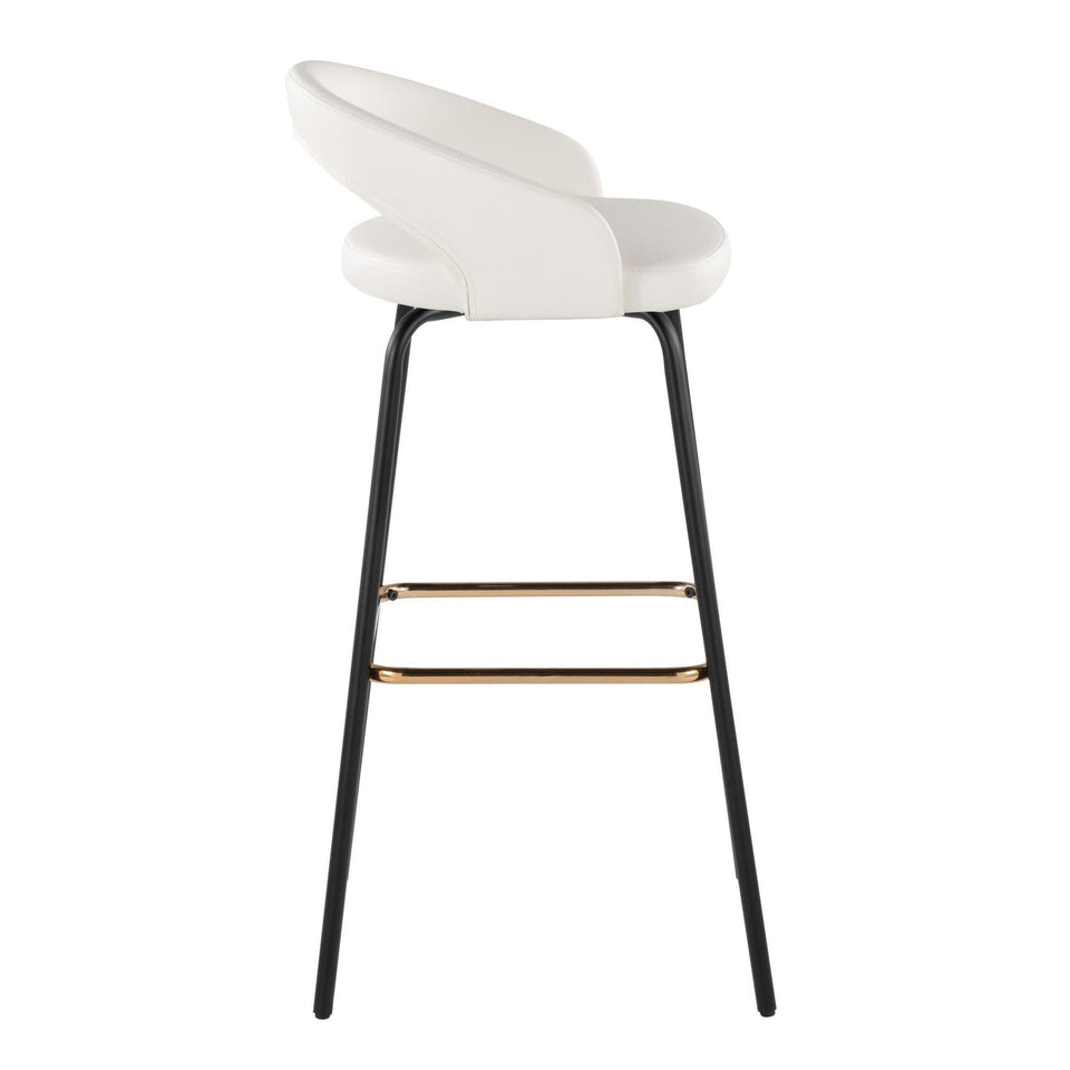 Grotto Upholstered 30" Fixed-Height Barstool - Set of 2