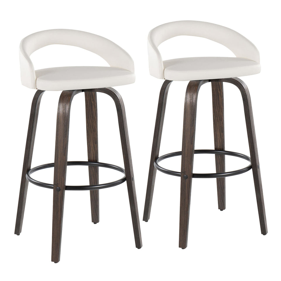 Grotto Upholstered 30" Fixed-Height Barstool - Set of 2