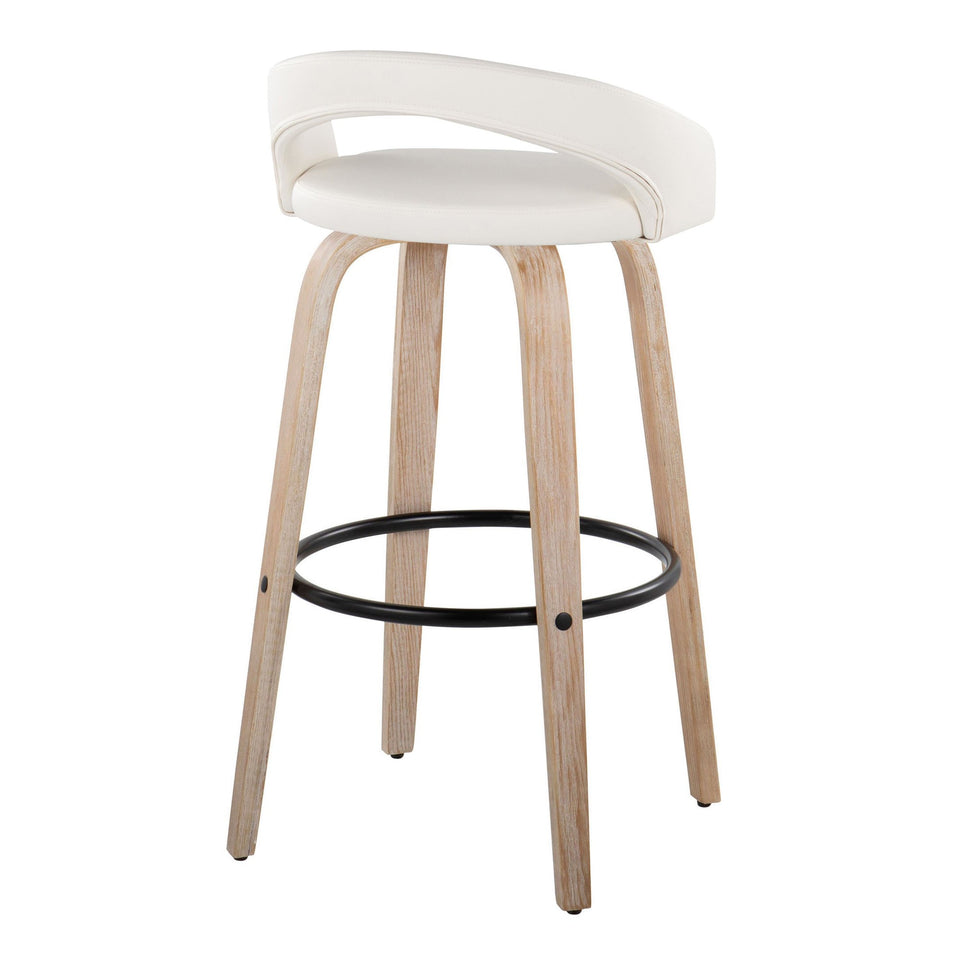 Grotto Upholstered 30" Fixed-Height Barstool - Set of 2