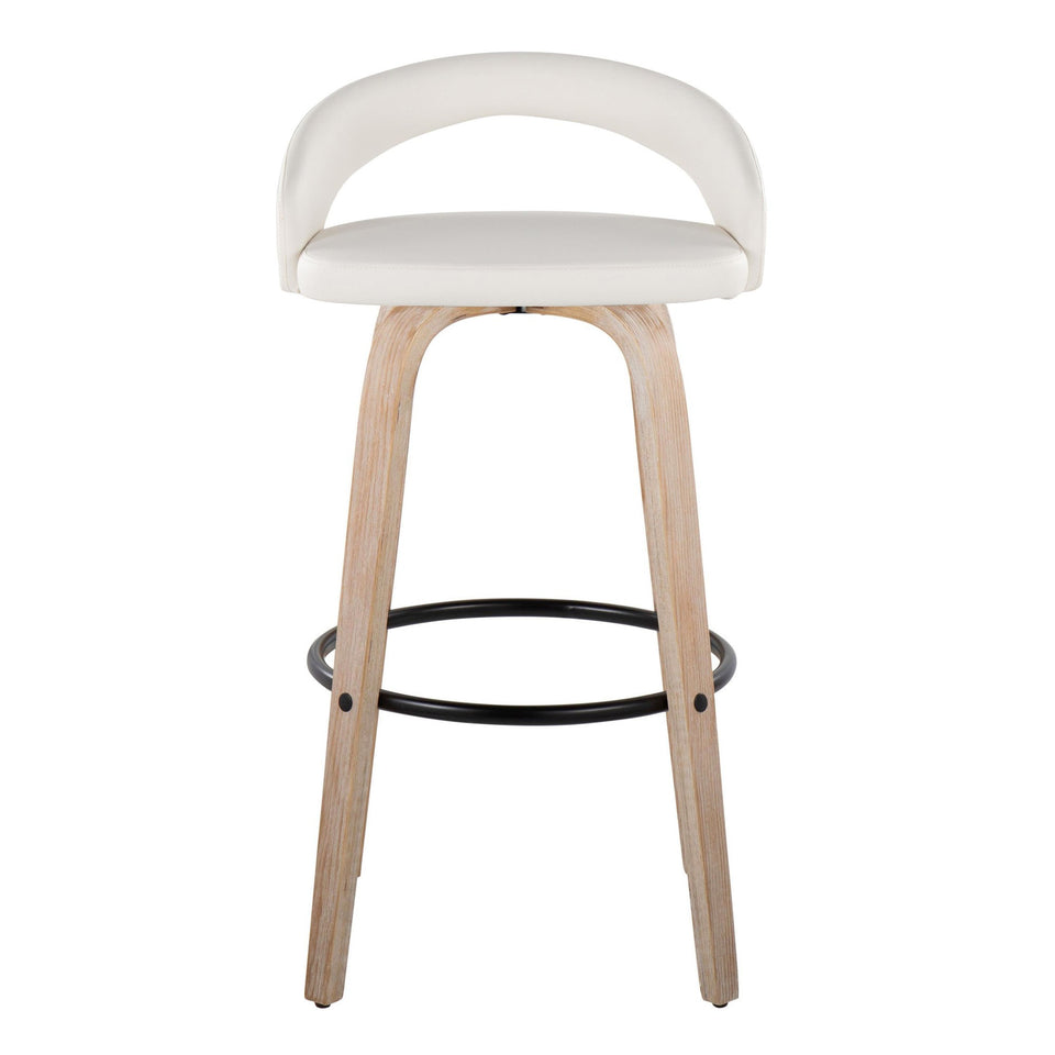 Grotto Upholstered 30" Fixed-Height Barstool - Set of 2