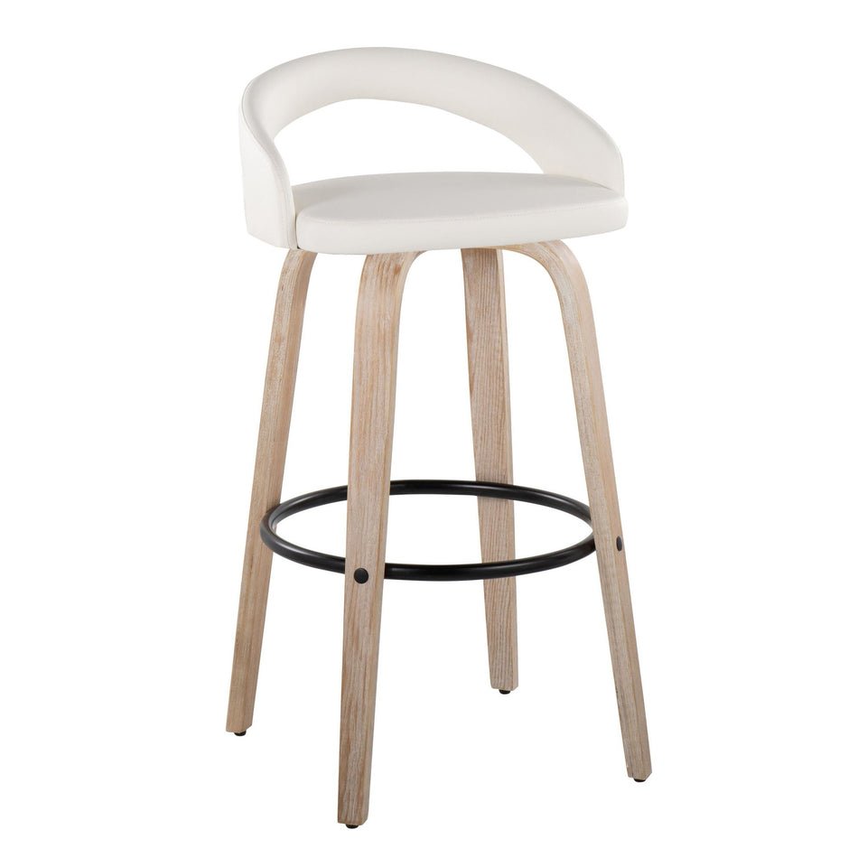 Grotto Upholstered 30" Fixed-Height Barstool - Set of 2