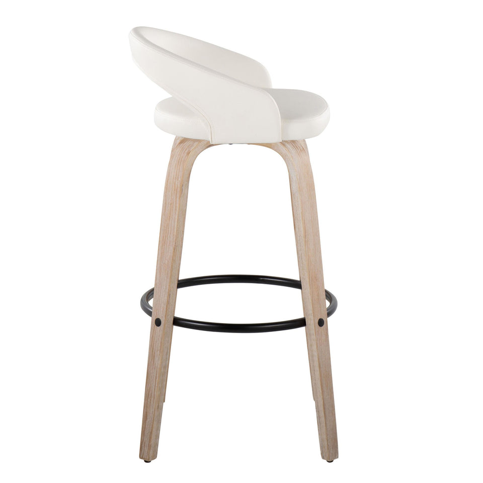 Grotto Upholstered 30" Fixed-Height Barstool - Set of 2