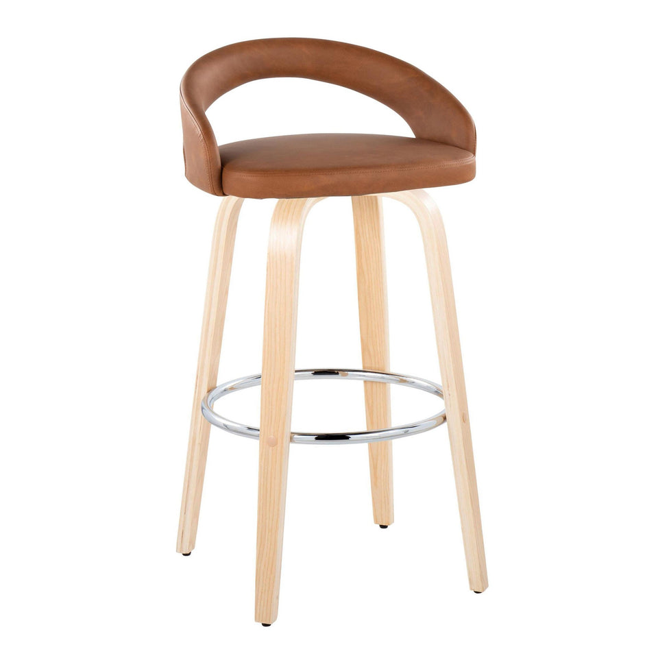 Grotto Upholstered 30" Fixed-Height Barstool - Set of 2