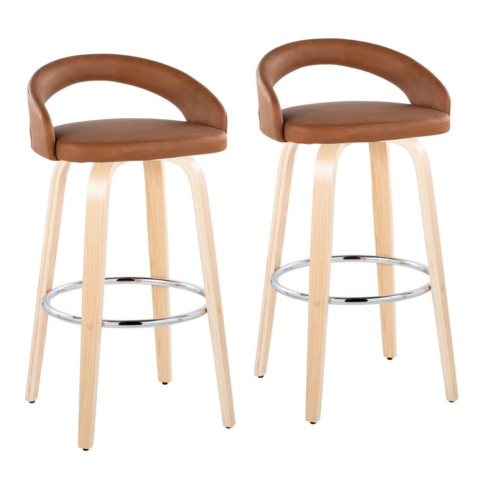 Grotto Upholstered 30" Fixed-Height Barstool - Set of 2