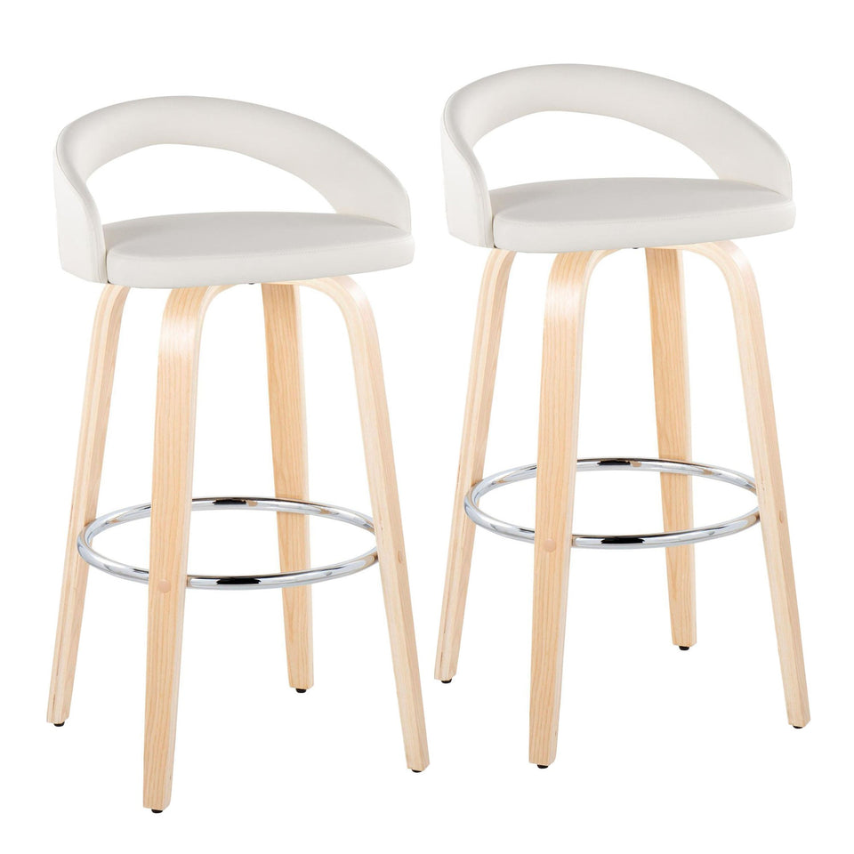 Grotto Upholstered 30" Fixed-Height Barstool - Set of 2