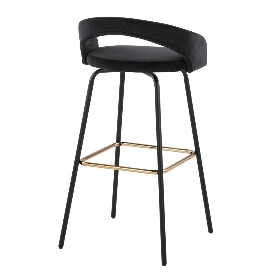 Grotto Upholstered 30" Fixed-Height Barstool - Set of 2