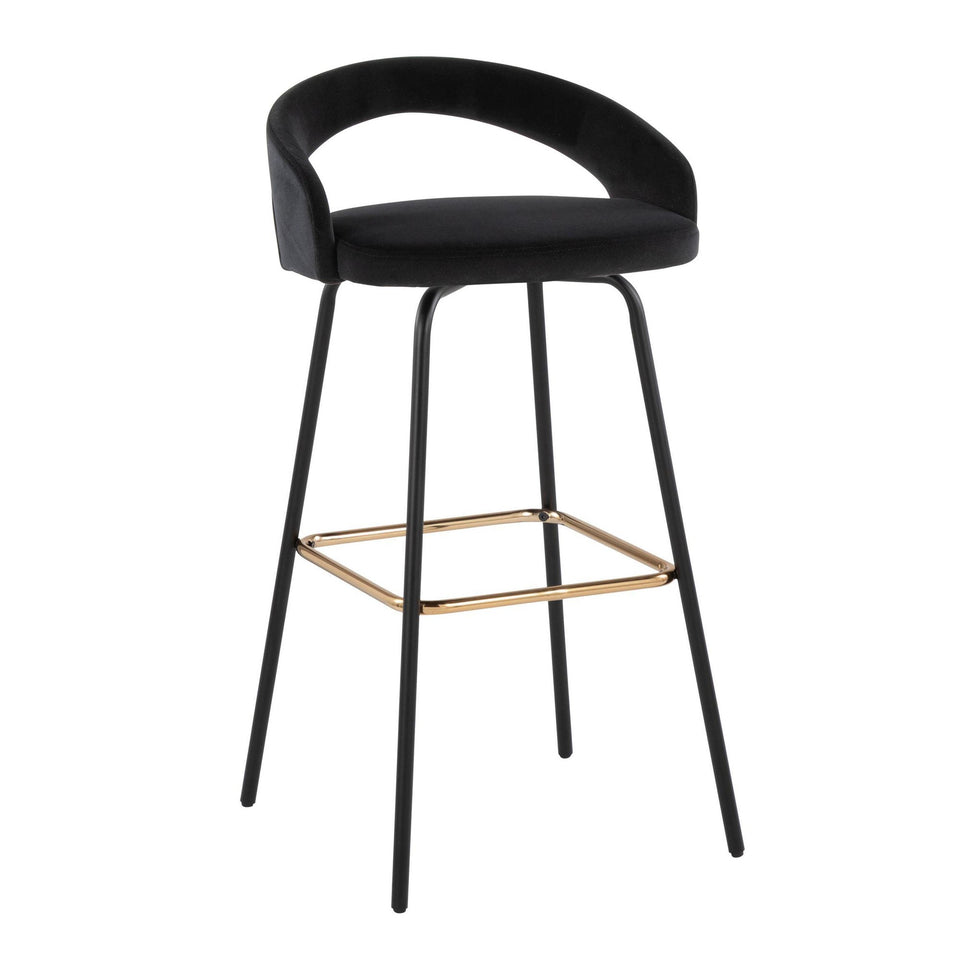 Grotto Upholstered 30" Fixed-Height Barstool - Set of 2