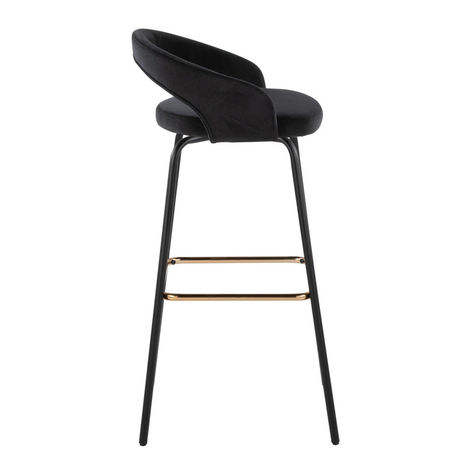 Grotto Upholstered 30" Fixed-Height Barstool - Set of 2