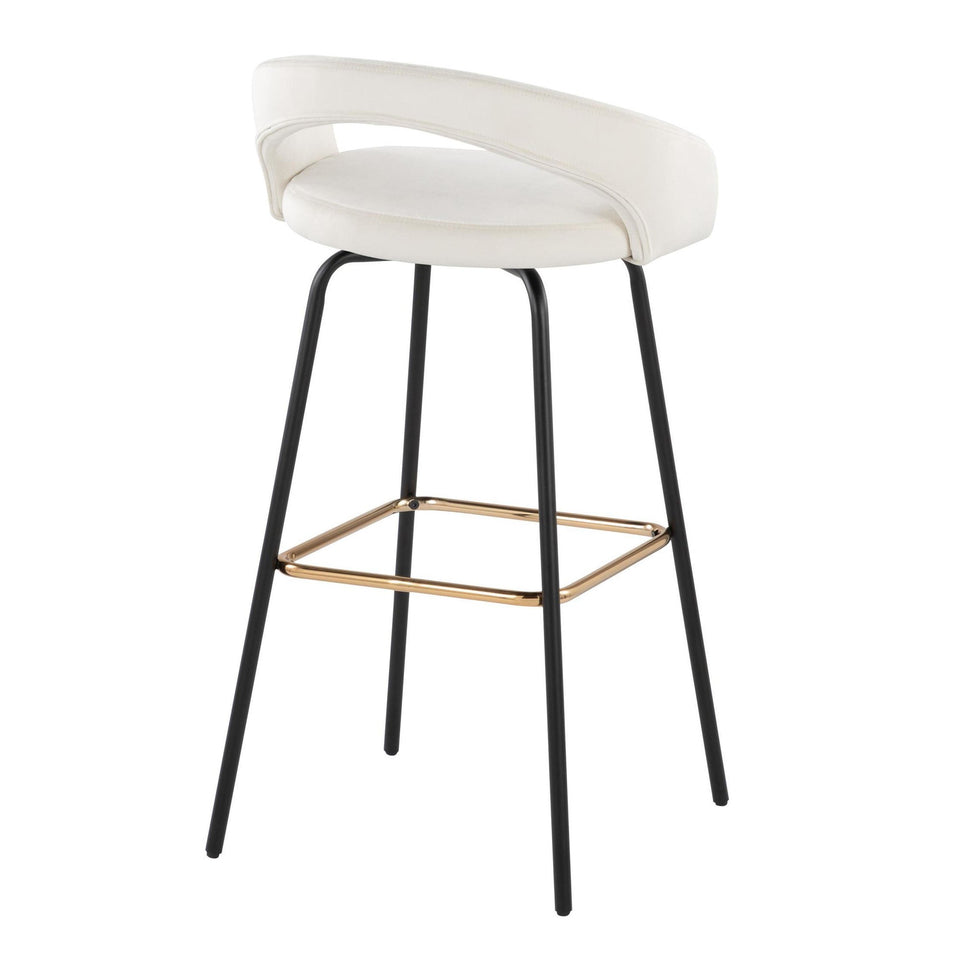 Grotto Upholstered 30" Fixed-Height Barstool - Set of 2