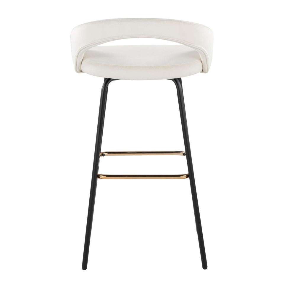 Grotto Upholstered 30" Fixed-Height Barstool - Set of 2