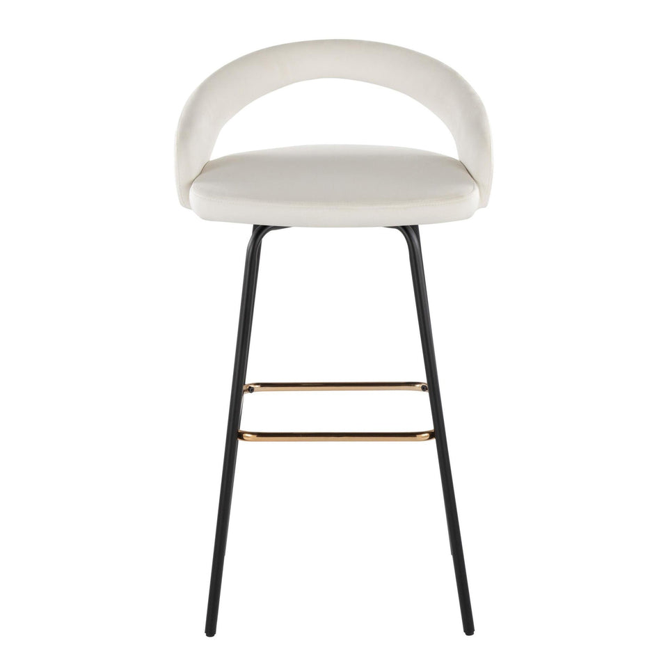 Grotto Upholstered 30" Fixed-Height Barstool - Set of 2
