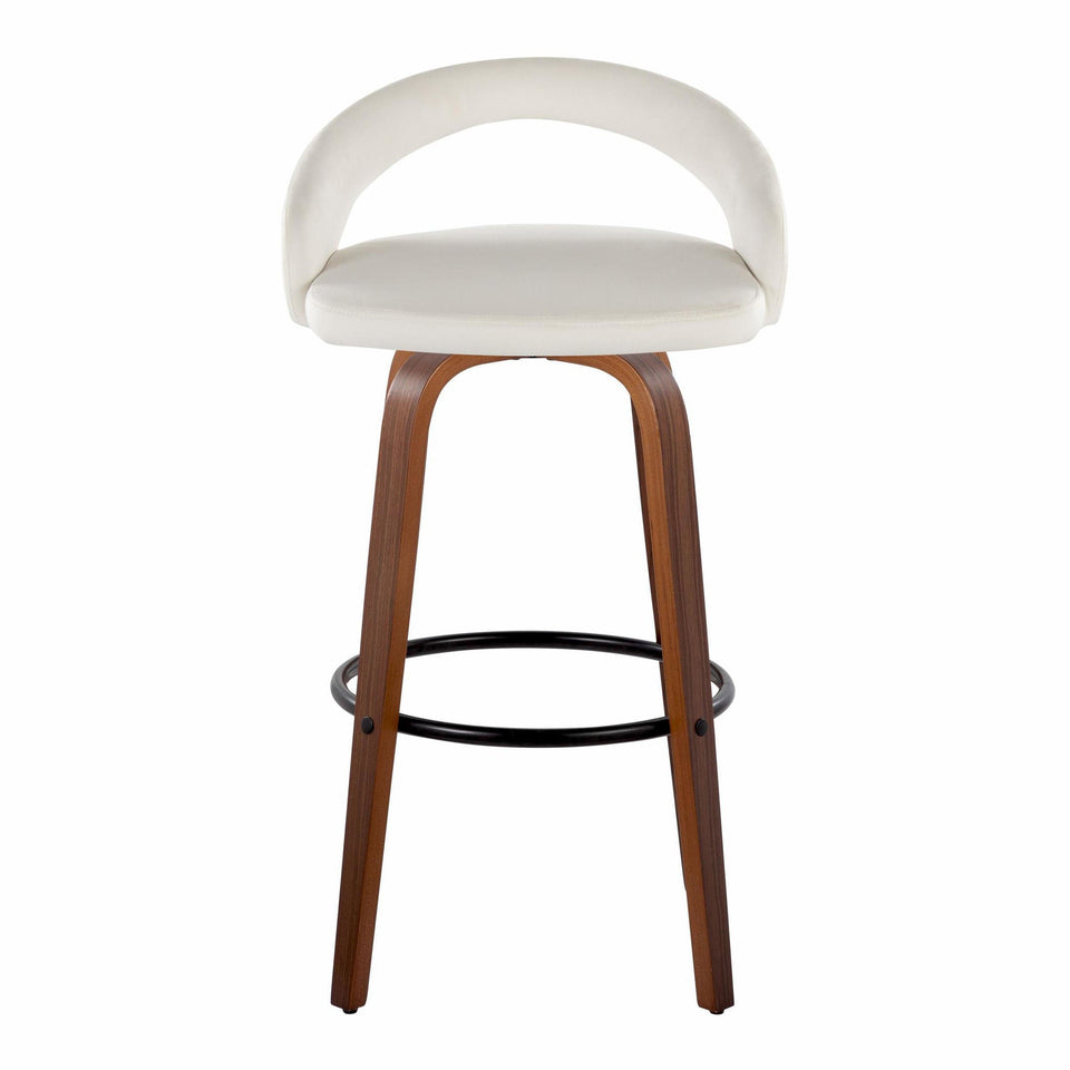 Grotto Upholstered 30" Fixed-Height Barstool - Set of 2