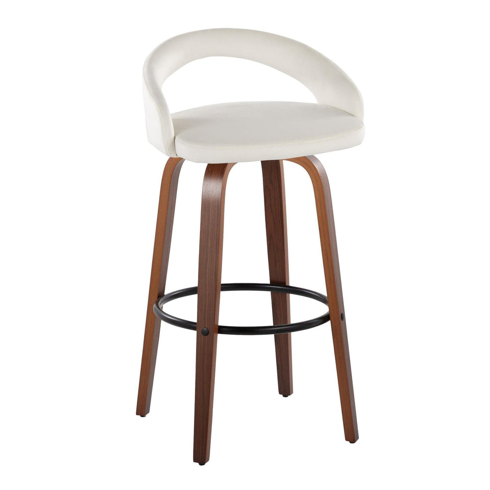 Grotto Upholstered 30" Fixed-Height Barstool - Set of 2