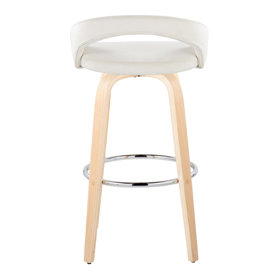 Grotto Upholstered 30" Fixed-Height Barstool - Set of 2