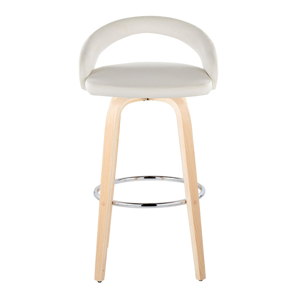 Grotto Upholstered 30" Fixed-Height Barstool - Set of 2