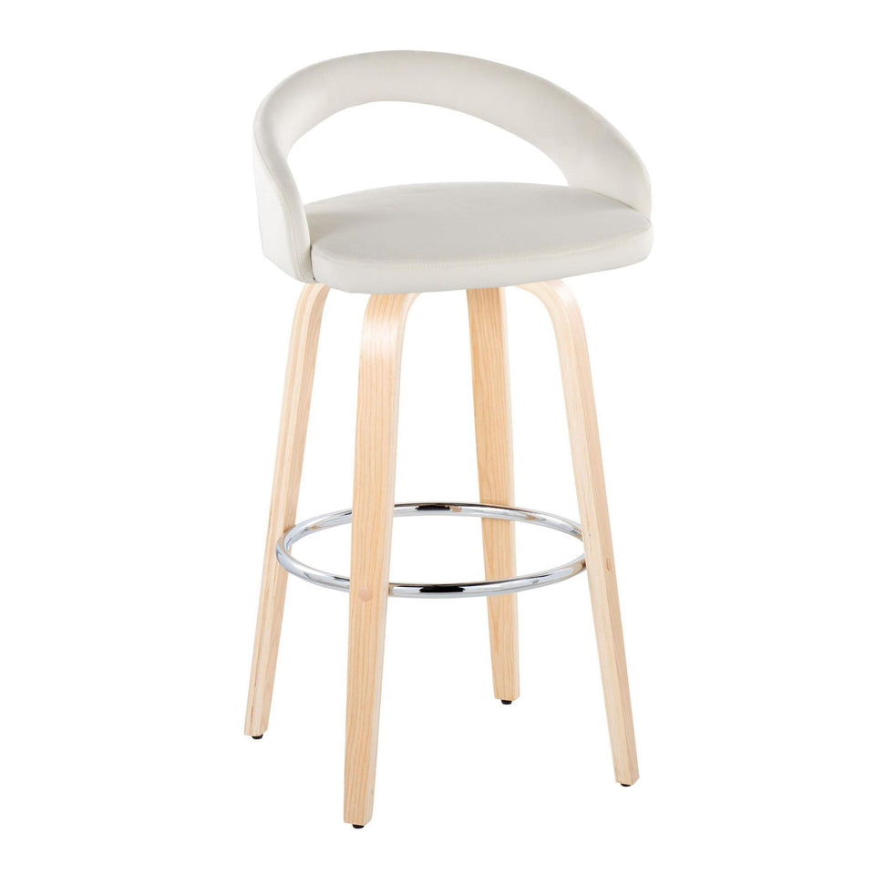 Grotto Upholstered 30" Fixed-Height Barstool - Set of 2