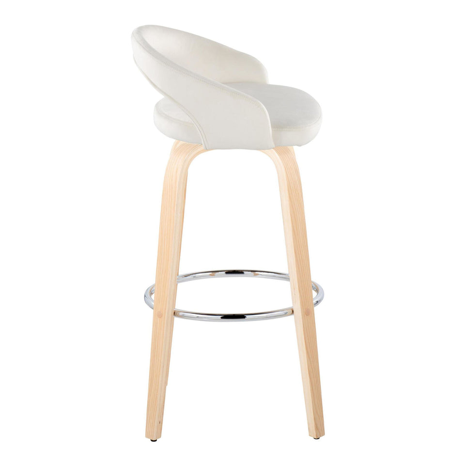 Grotto Upholstered 30" Fixed-Height Barstool - Set of 2