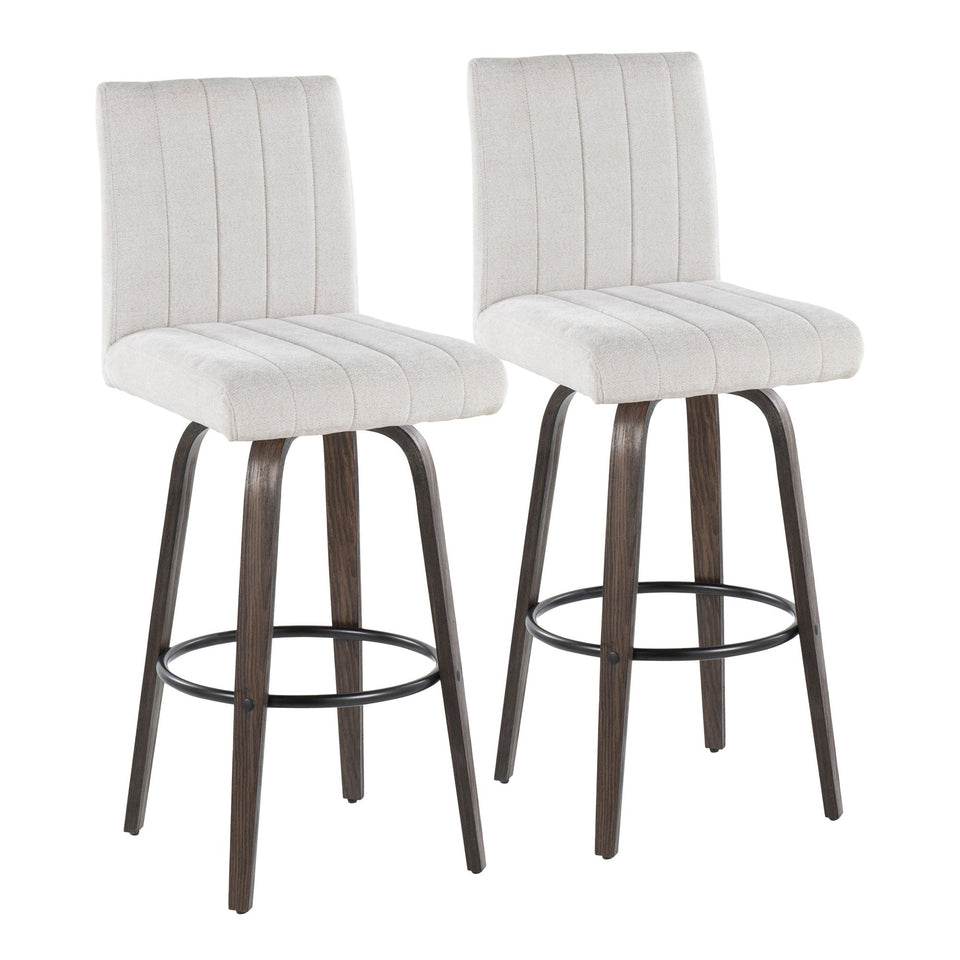 Hank 30" Fixed-Height Barstool - Set of 2